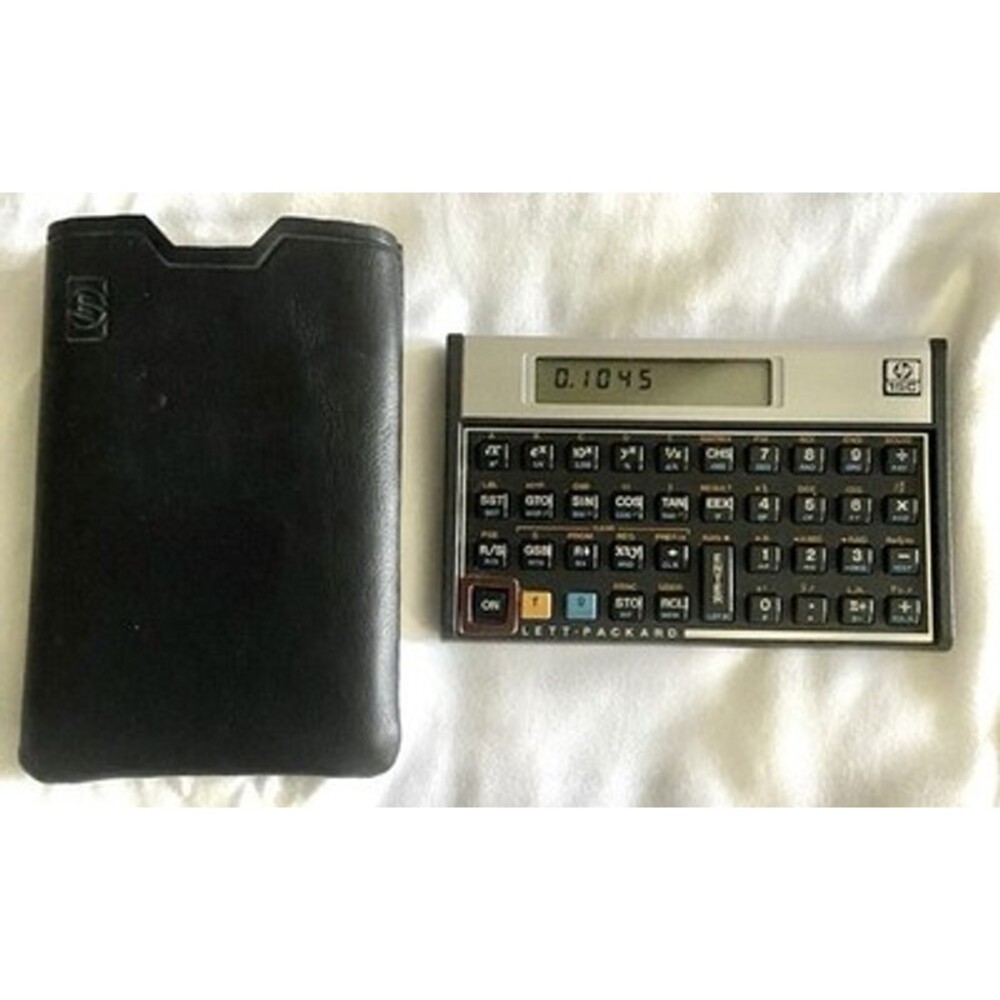 Vintage Hewlett Packard HP 15C Scientific Calculator wt case, New Battery